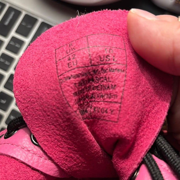 Dr. Martens Pink Leather Women's Boots - Picture 9 of 11